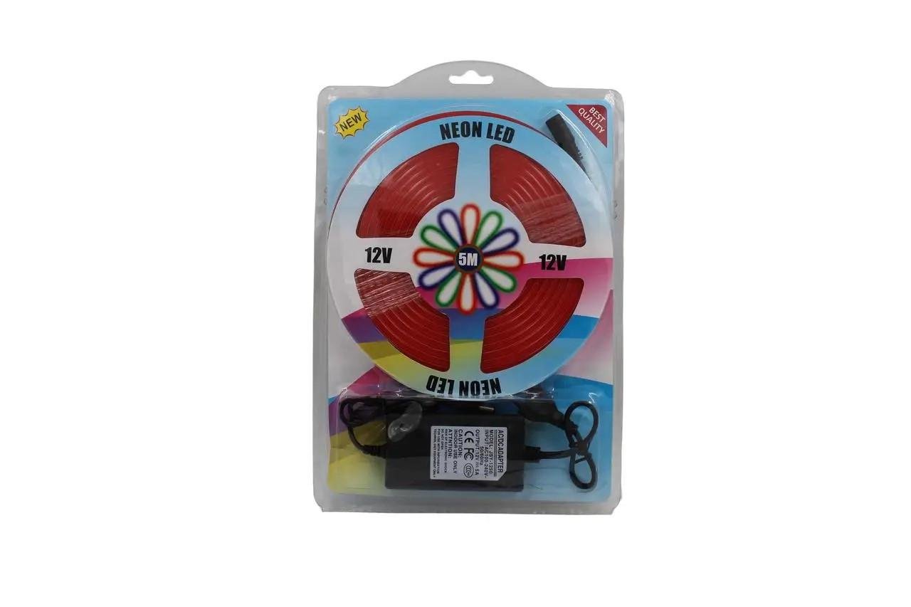 Лента LED гибкая силиконовая Neon 0718 5 м 12V-220V Red (11515) Лента LED гибкая силиконовая Neon 0718 5 м 12V-220V Red (11515)
