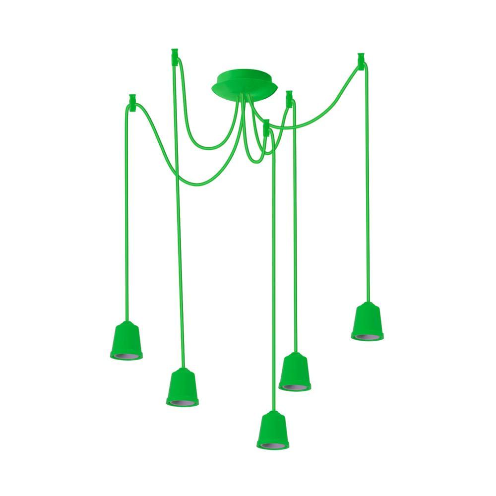 Підвісний світильник ERKA 525 стельовий 5xЕ27 2 м Салатовий (27550664)