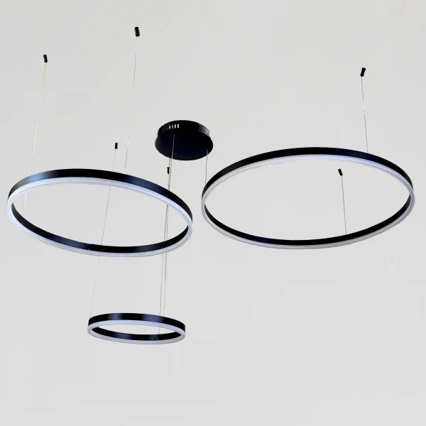 Люстра подвесная светодиодная 1903/3BK (2306837763)