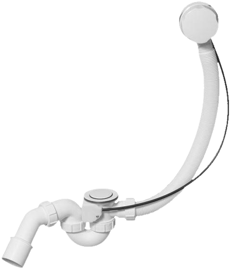 Сифон для ванны Mcalpine автомат Белый (HC31-WH)