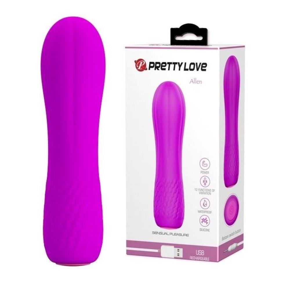 Вибратор влагалищный Pretty Love Allen 11,6х3,1 см Фуксия (BI-014563-1)