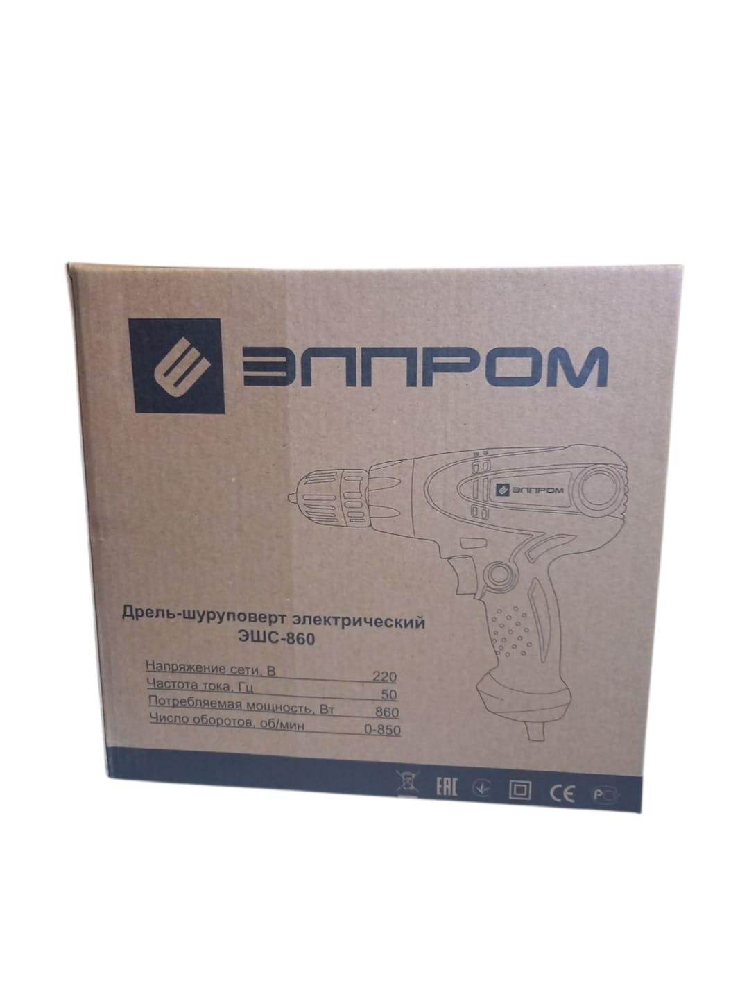Дрель-шуруповерт электрический Элпром ЭШС-860 (29332398) - фото 3 Дрель-шуруповерт электрический Элпром ЭШС-860 (29332398) - фото 3