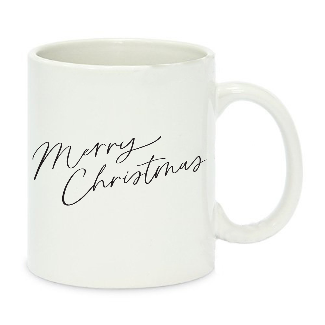 Чашка с принтом Merry Christmas 330 мл Белый (001293)