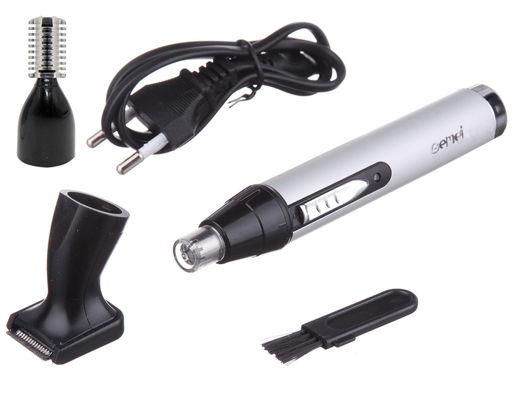 Триммер Gemei GM-3107 3в1 для носа/ушей/бров/контуров нержавеющая сталь (ML-05208)