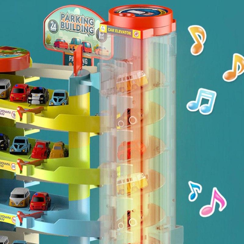 Дитячий музичний гараж для машинок TK Group 799920 з автоматичним підйомником 3 поверхи українська озвучка (2009015728) - фото 5 Дитячий музичний гараж для машинок TK Group 799920 з автоматичним підйомником 3 поверхи українська озвучка (2009015728) - фото 5