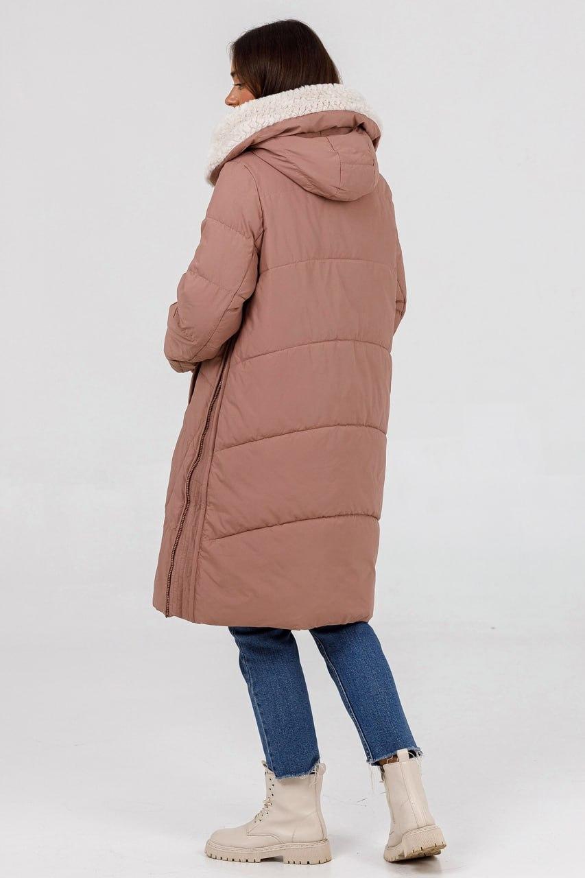 Парка зимова з хутром р. 48 Крем-брюле (998w\48) - фото 6