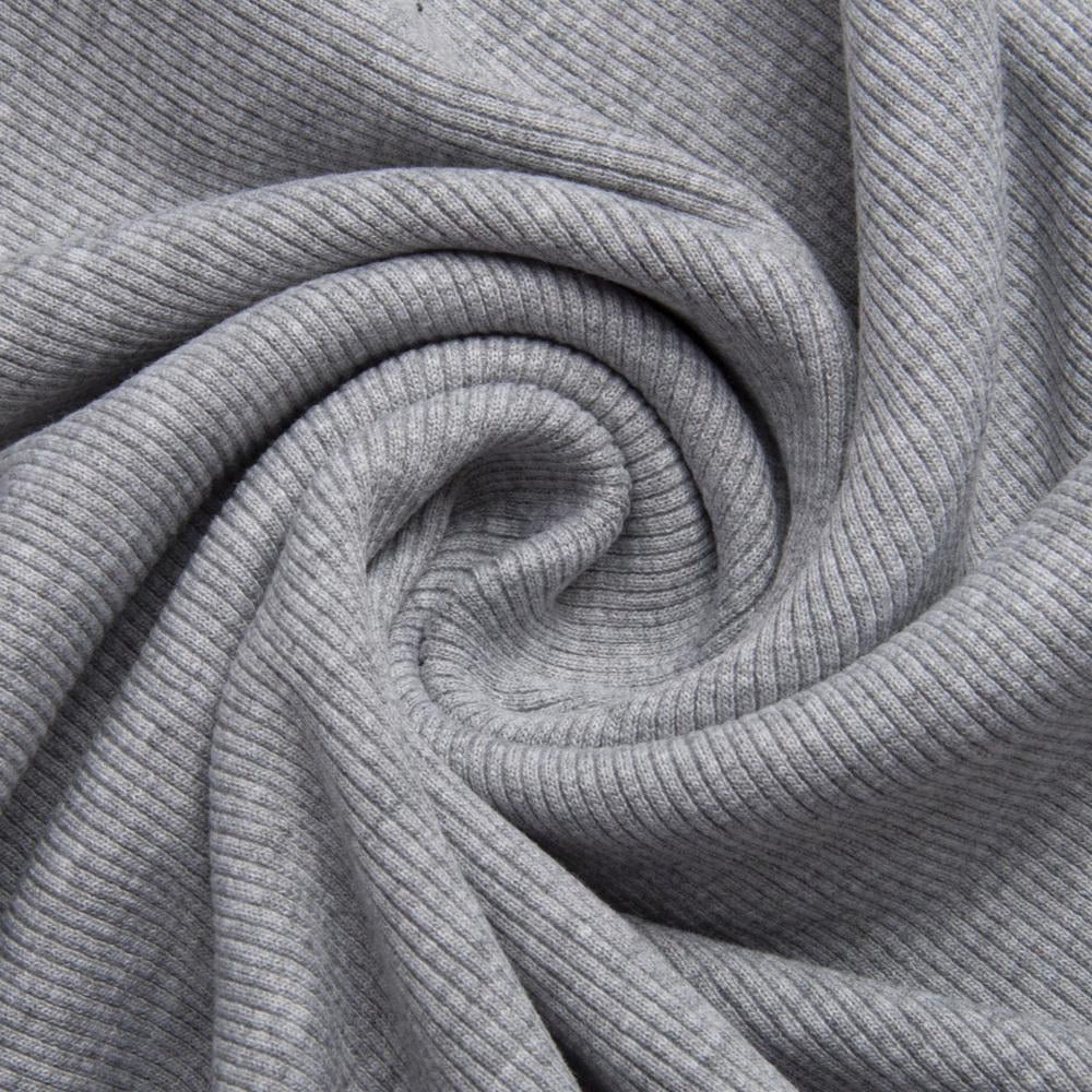 Ткань трикотажная Кашкорсе 300 г/м2 Светло-серый меланж (23115)