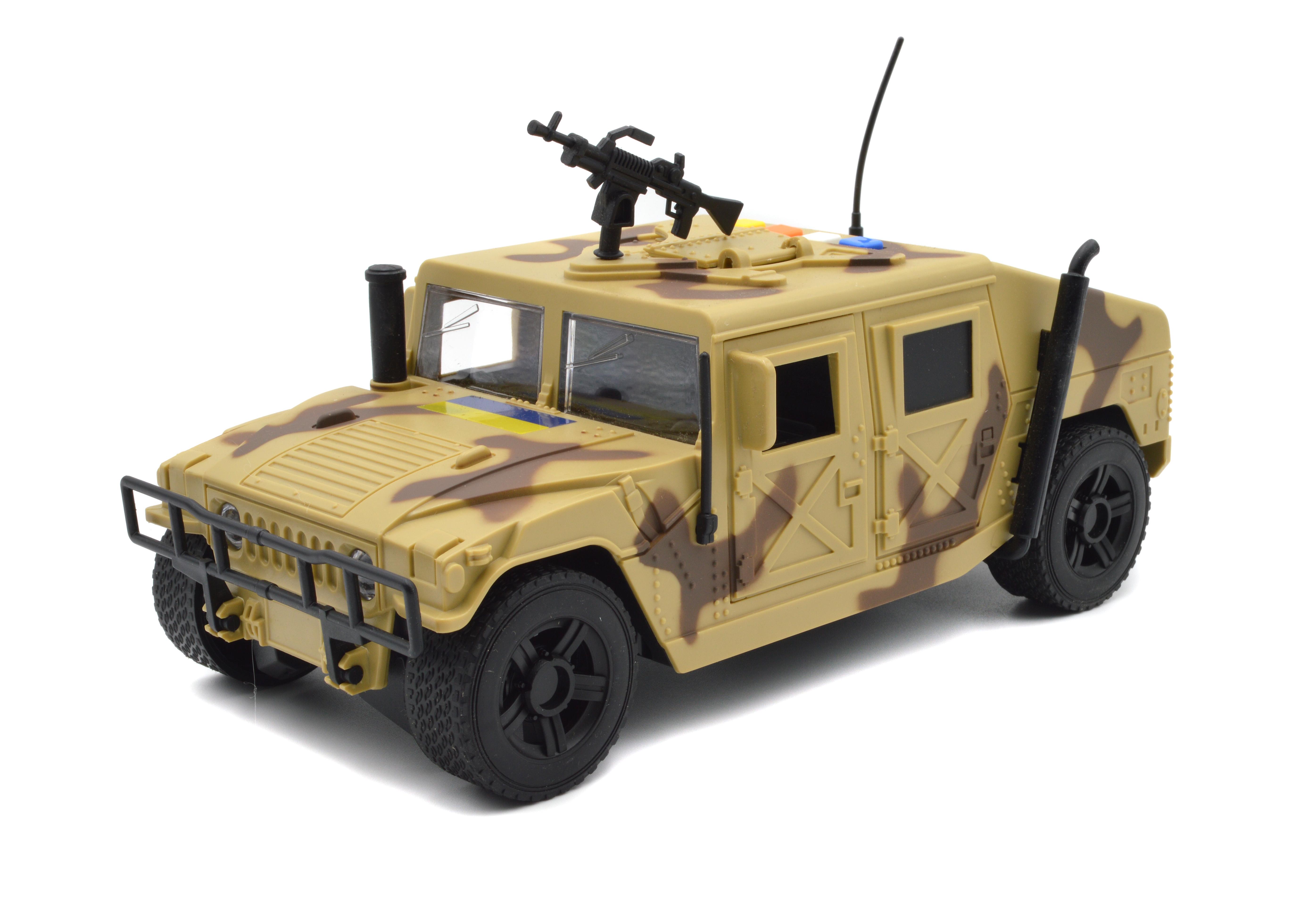 Игрушечная машинка Хаммер HMMWV M1114 36991 с инерцией и свето-звуковыми эффектами (36991G)