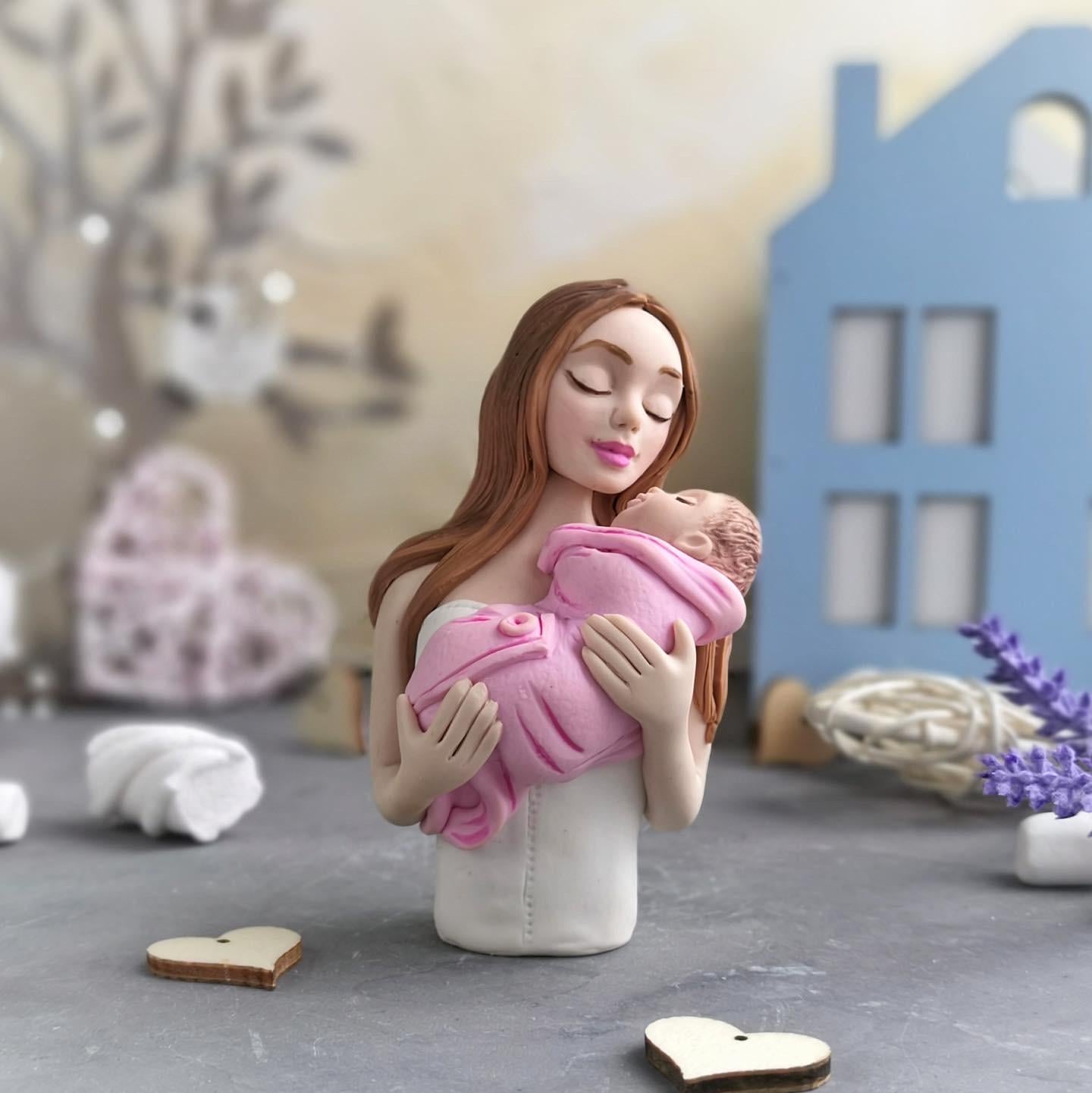 Молд силиконовый Мама с малышом (8733)