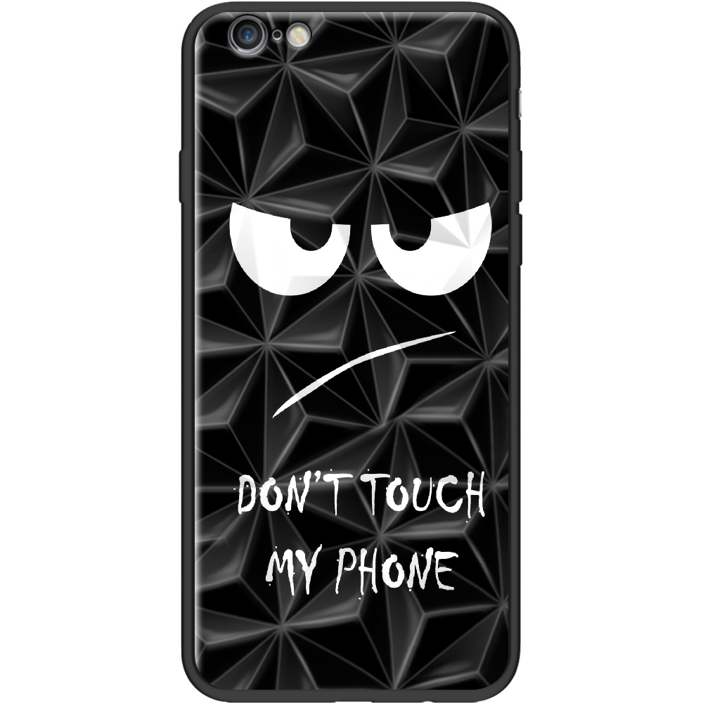 Чехол Boxface iPhone 6 Don't Touch my Phone Чорний силікон із призмою (24523-up535-37854)