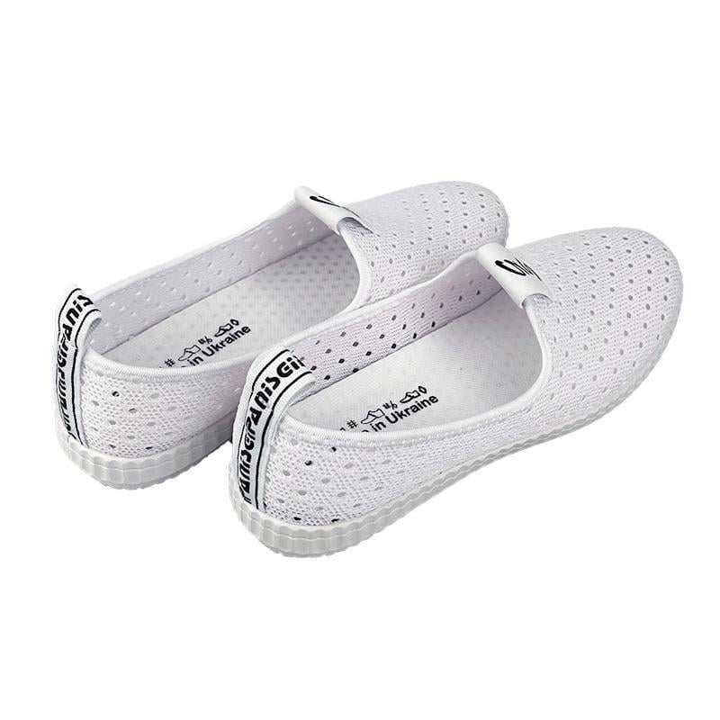 Мокасины женские сеточка 5260-3 p. 37 24-24,5 см Белый - фото 4