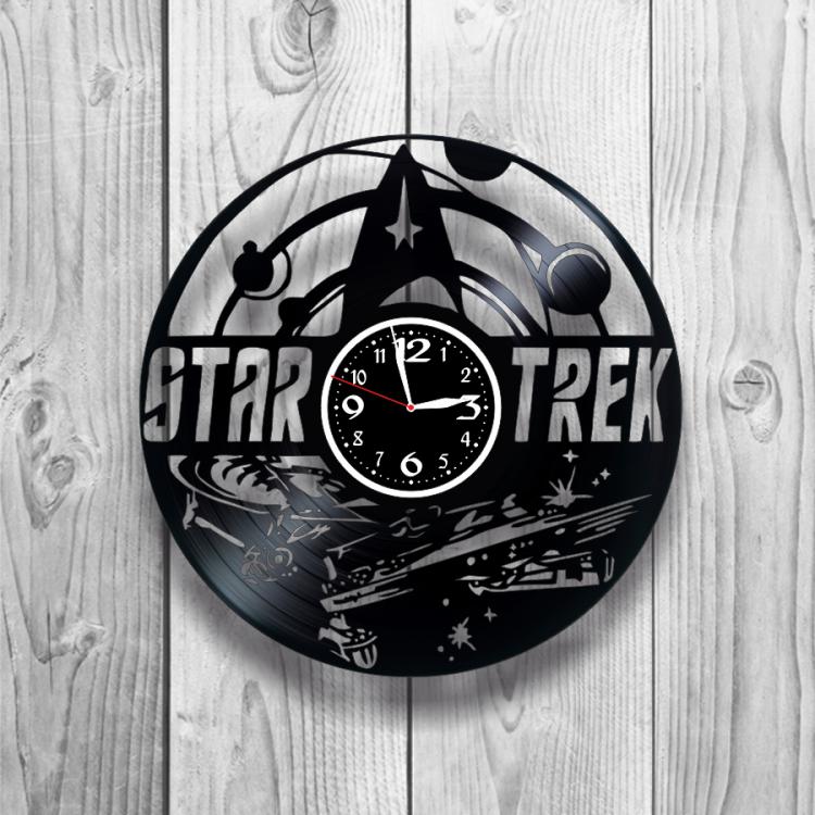 Часы настенные StarTrek 0436 из виниловой пластинки Часы настенные StarTrek 0436 из виниловой пластинки