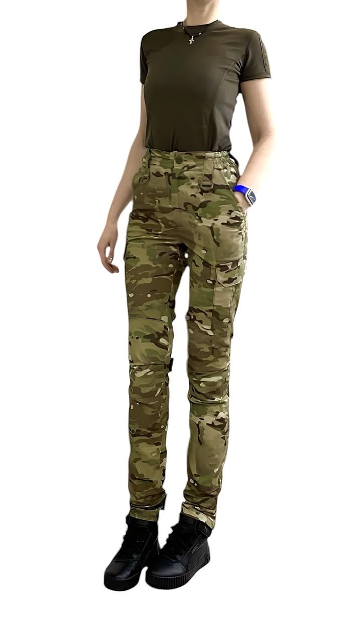 Штани військові жіночі стрейч р. 44 Мультикам (2687466964)