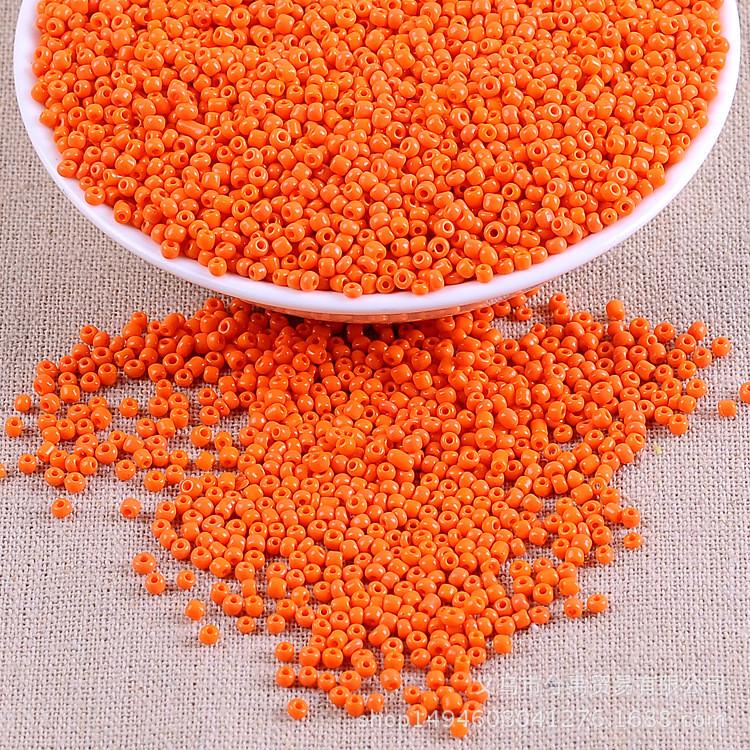Бисер натуральный 2 мм 50 г Оранжевый (БР0002н83)