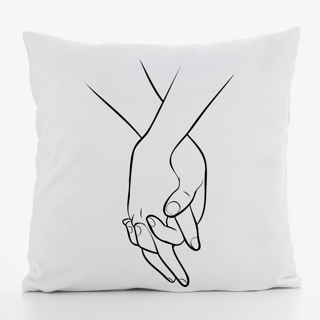 Подушка декоративна з принтом Руки габардин 30х30 см (1234) Подушка декоративна з принтом Руки габардин 30х30 см (1234)