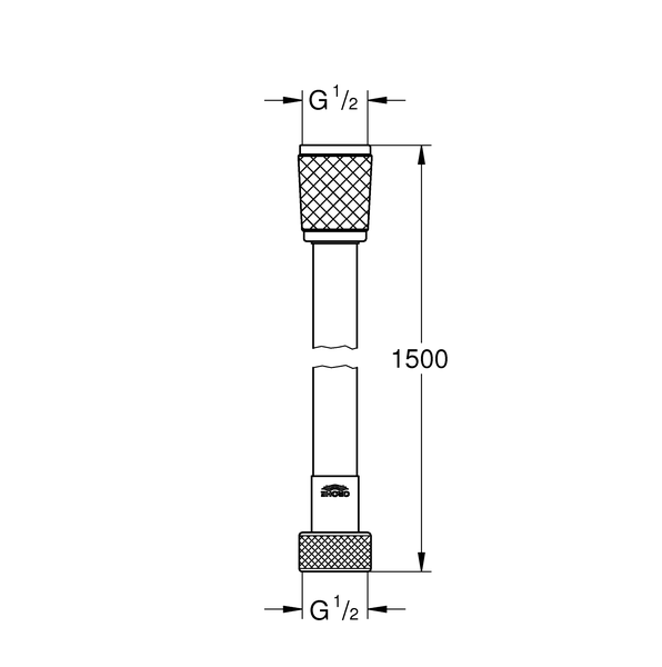 Душовий шланг Grohe RELEXAFLEX 45973001 1,5 м (29586) - фото 2