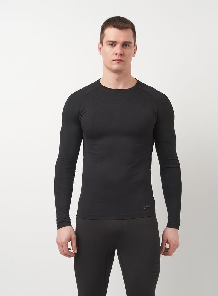 Футболка Myprotein MPM183x10 длинный рукав мужская М Черный