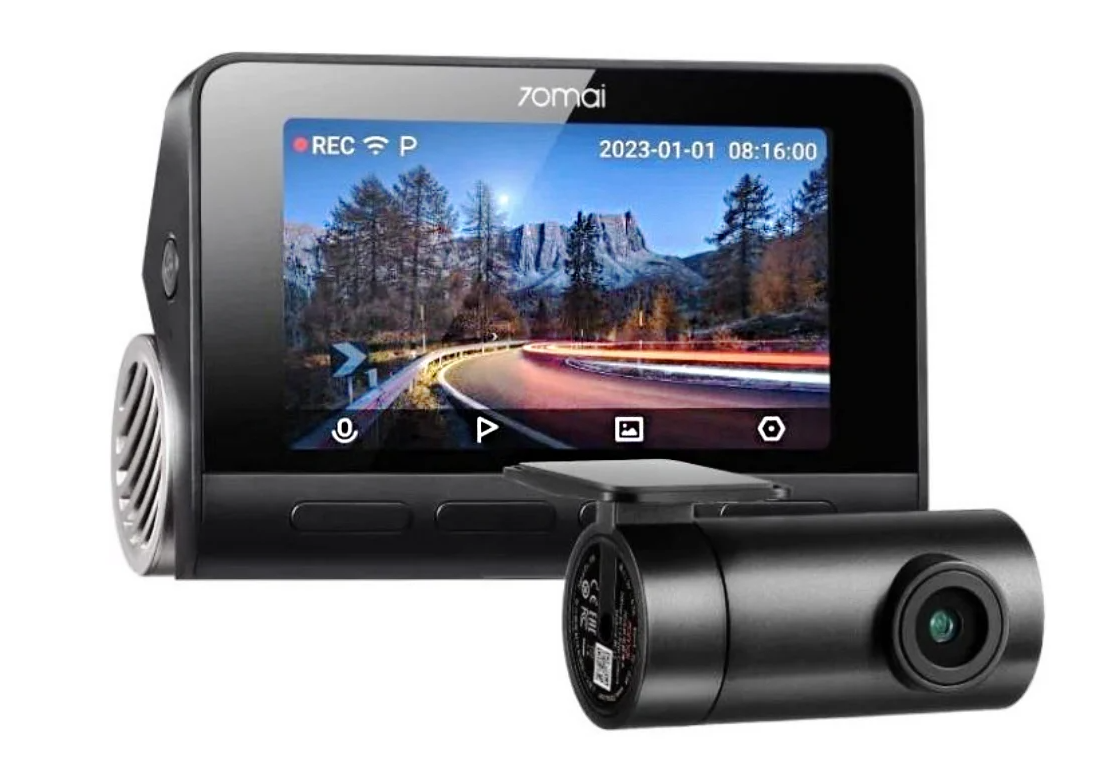 Видеорегистратор автомобильный 70mai Dash Cam 4K A810S-2 Set (65978-99)
