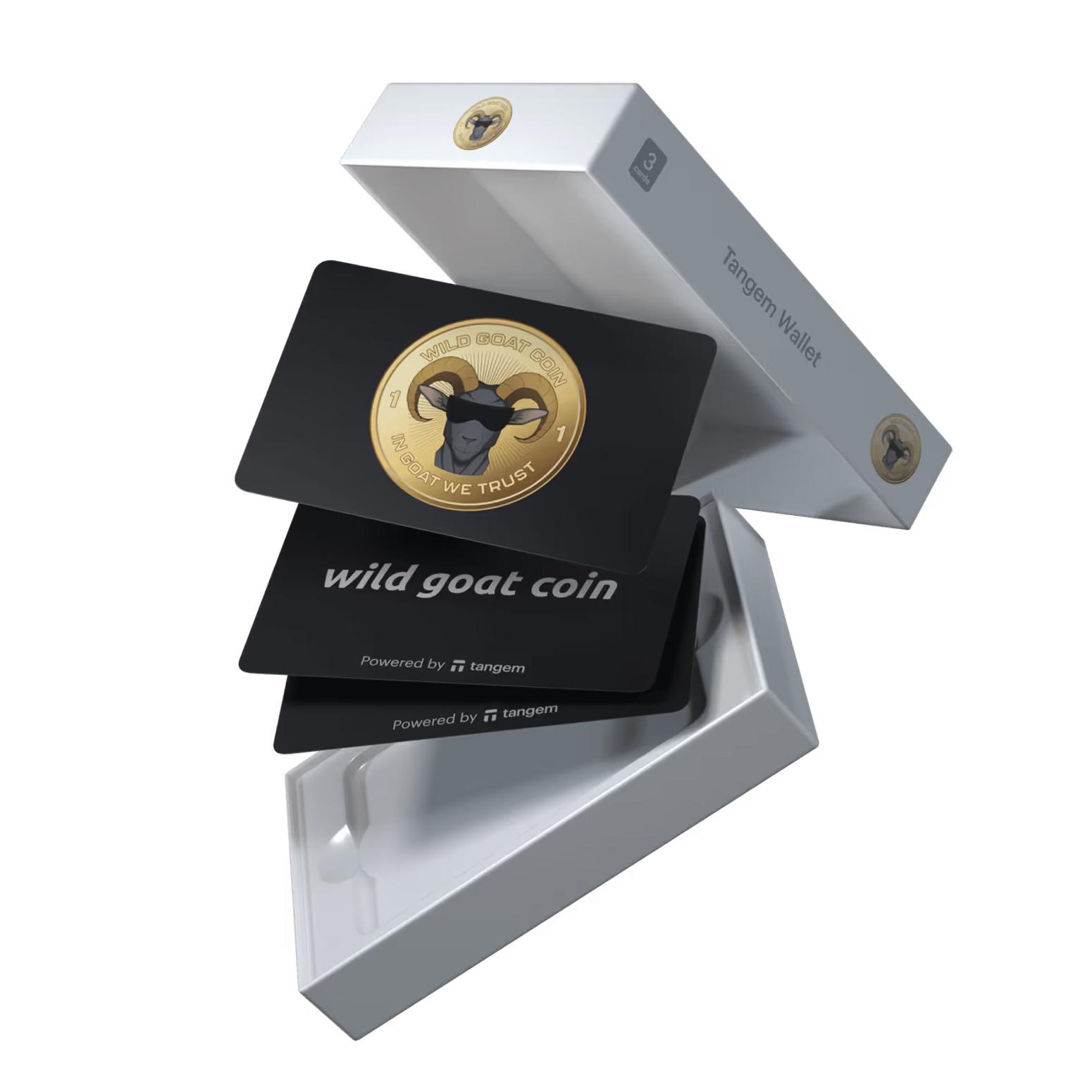 Набор карточек-кошельков для криптовалют Tangem 2.0 Wallet Wild Goat Coin 3 шт. (TG-WGX3)