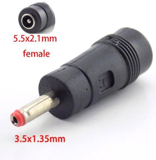 Переходник для роутера с 5,5х2,1 мм на 3,5х1,35 мм Черный - фото 2 Переходник для роутера с 5,5х2,1 мм на 3,5х1,35 мм Черный - фото 2
