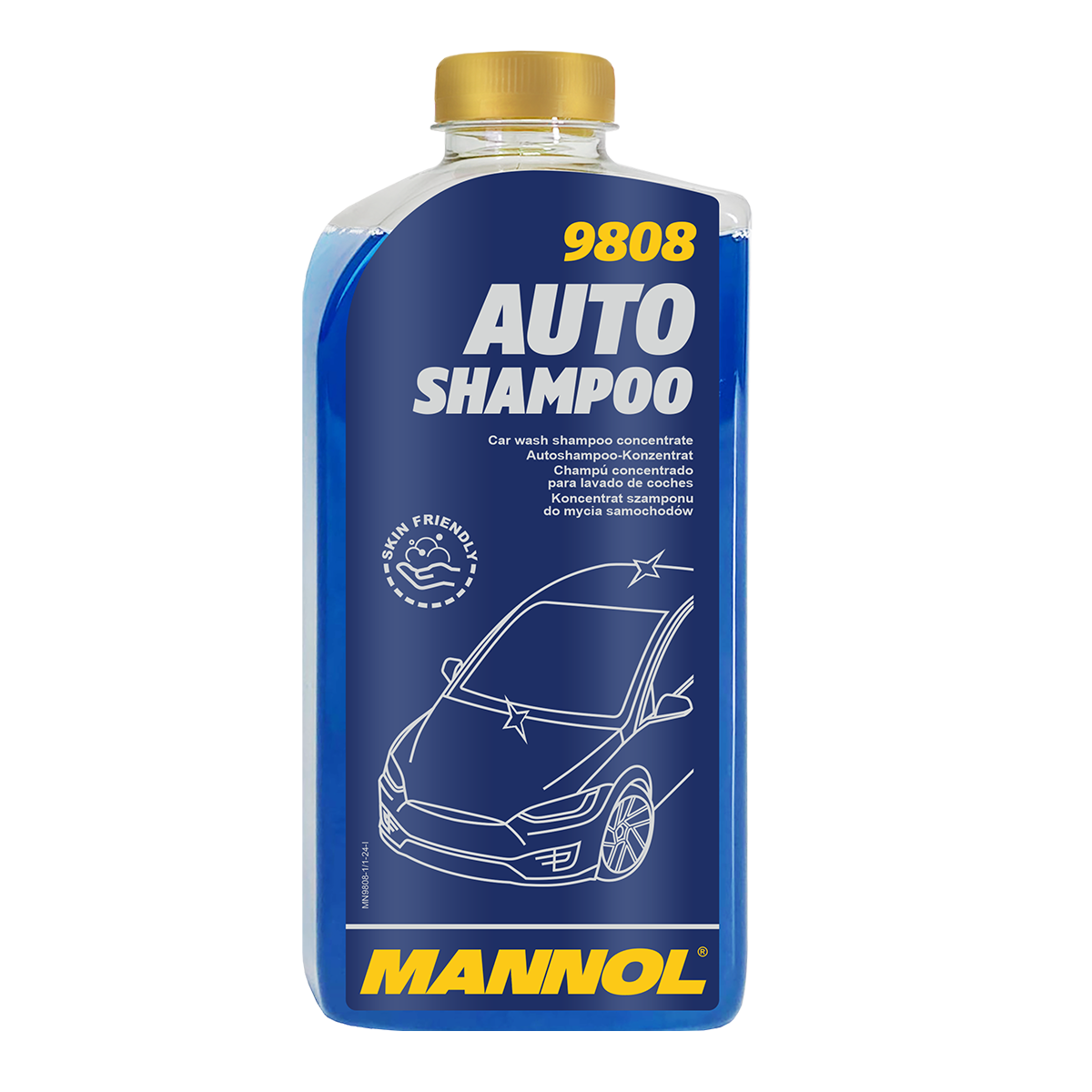 Автомобильный шампунь Mannol 9808 Auto Shampoo Ask концентрат для ручной мойки 1 л (1137353765)