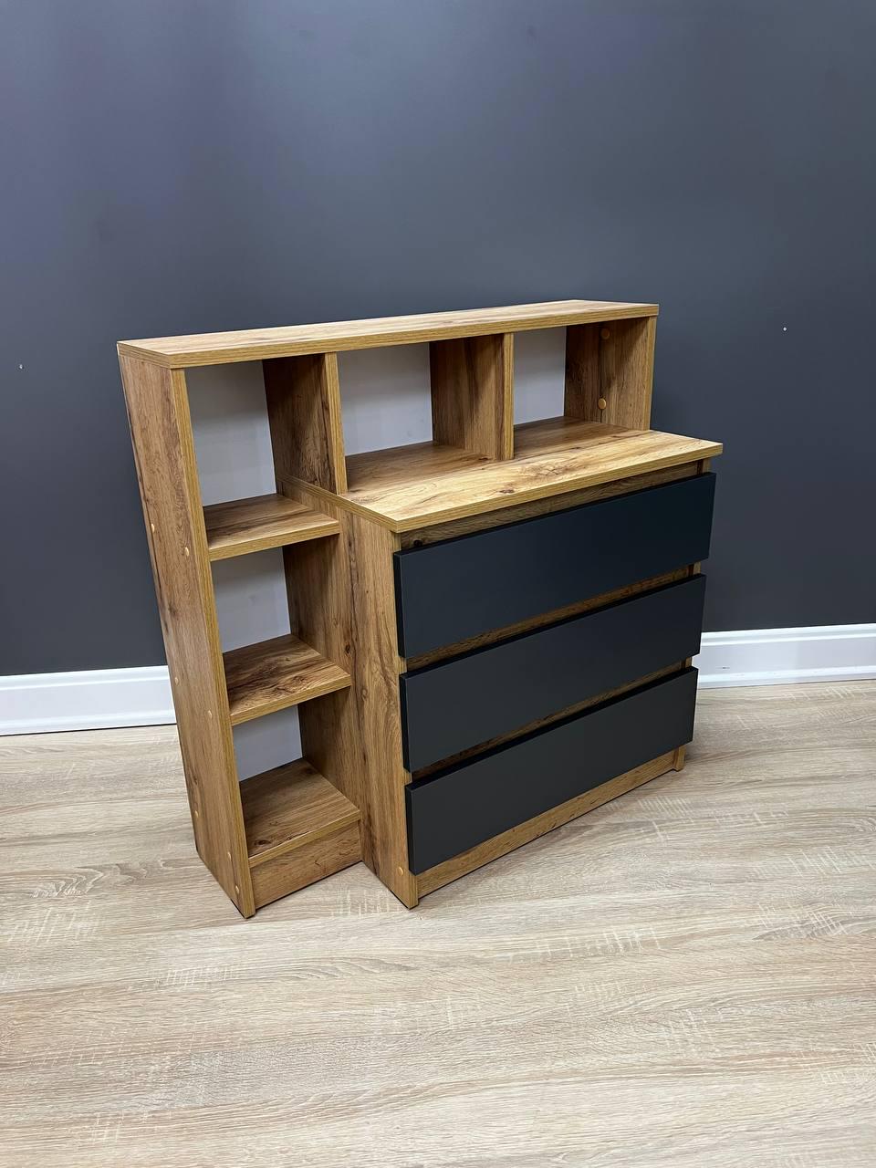 Комод Дженіфер 800х800х340 мм Дуб Аппалачі/Антрацитовий - фото 1 Комод Дженіфер 800х800х340 мм Дуб Аппалачі/Антрацитовий - фото 1