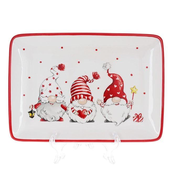 Блюдо керамическое Flora Забавные Гномики 25,5 см (32472)