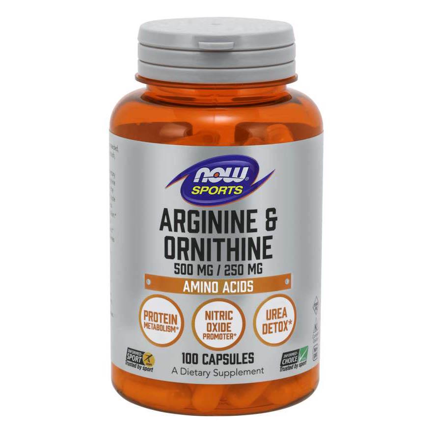 Амінокислота NOW Arginine and Ornithine 100 капс. (1211)