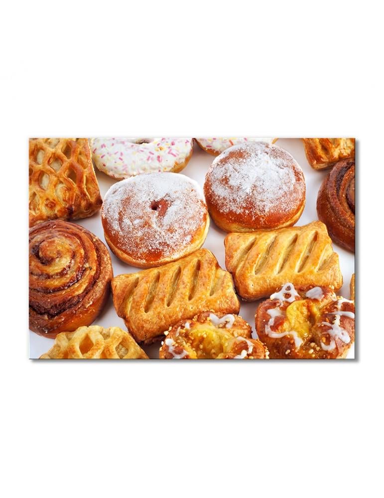 Картина модульная Сладкие булочки пончики слоеночки 1 модуль 40х60 см