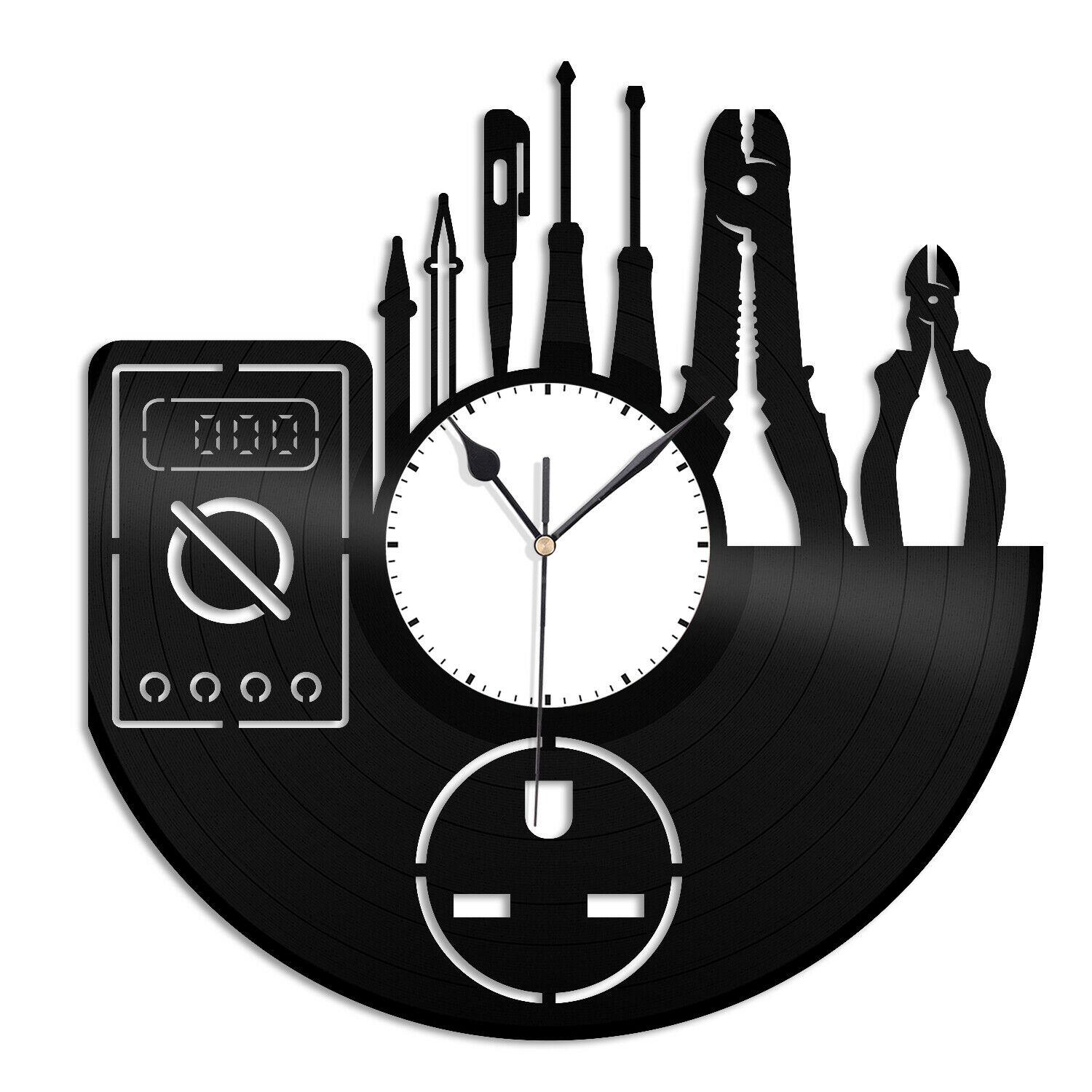 Часы настенные Электрик 1757 из виниловой пластинки