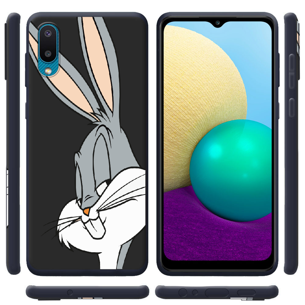 Чехол BoxFace Samsung A022 Galaxy A02 Lucky Rabbit Черный силикон (42004-bk81-42497) - фото 2