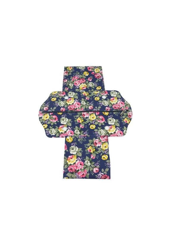 Подкладка-вставка для сумки Mini Цветы Темно-синий (12135)