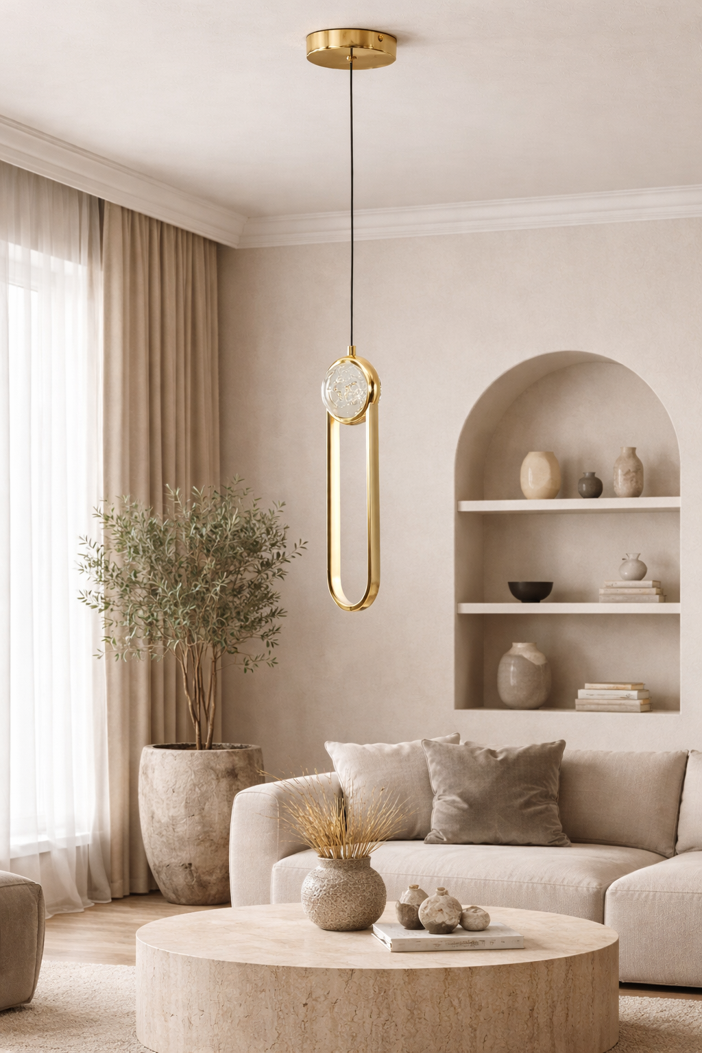 Подвесной светильник Mono Loop Led белый свет 14W (20381/1GD)