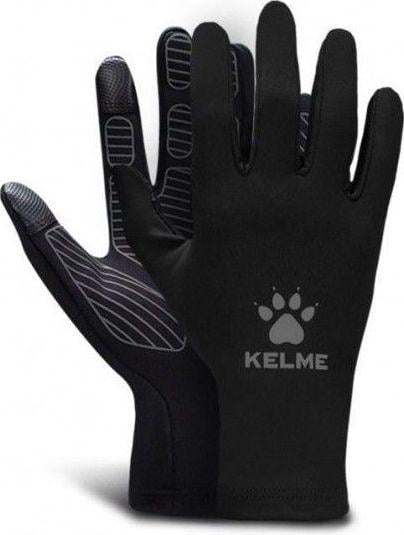 Рукавички зимові для сенсорних екранів KELME 8161ST5002.9015 Чорно-сірий (26925)