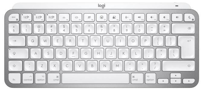 Клавиатура Logitech MX Keys Mini For Mac Wireless Illuminated Pale Серый (6772198) Клавиатура Logitech MX Keys Mini For Mac Wireless Illuminated Pale Серый (6772198)