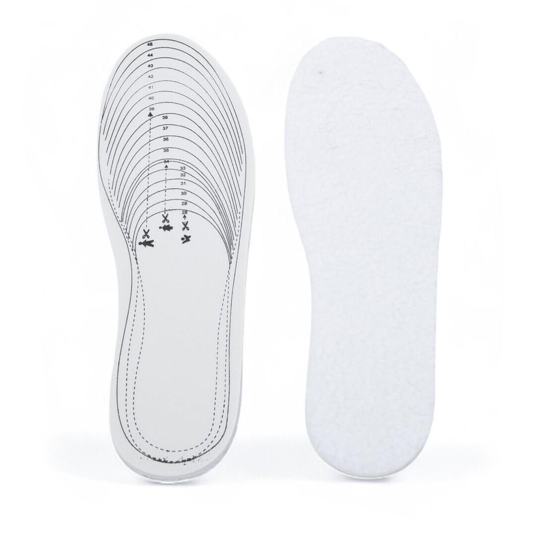 Устілки для взуття обрізні Insoles Health універсальні з овчини та латексу р. 36–46 Білий (7G-F-7709)