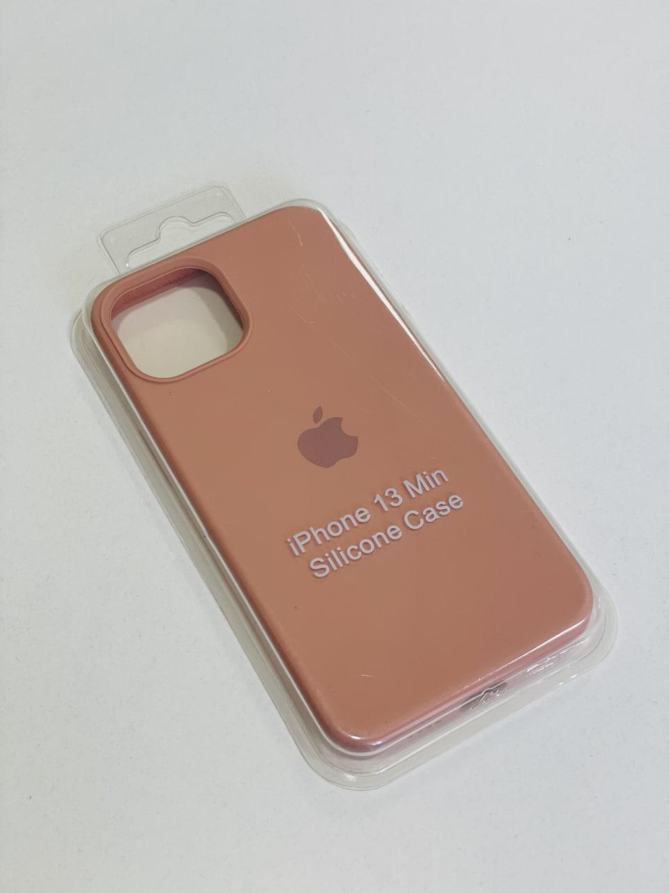 Силиконовый чехол для iPhone 13 Mini / пудра