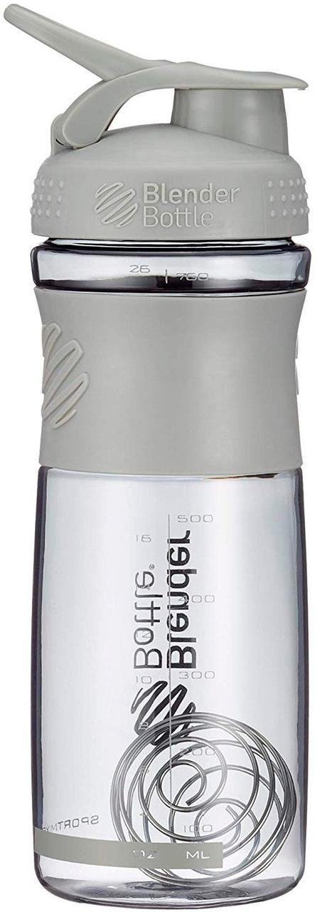 Шейкер спортивний BlenderBottle SportMixer 28oz 820 ml Grey - фото 3