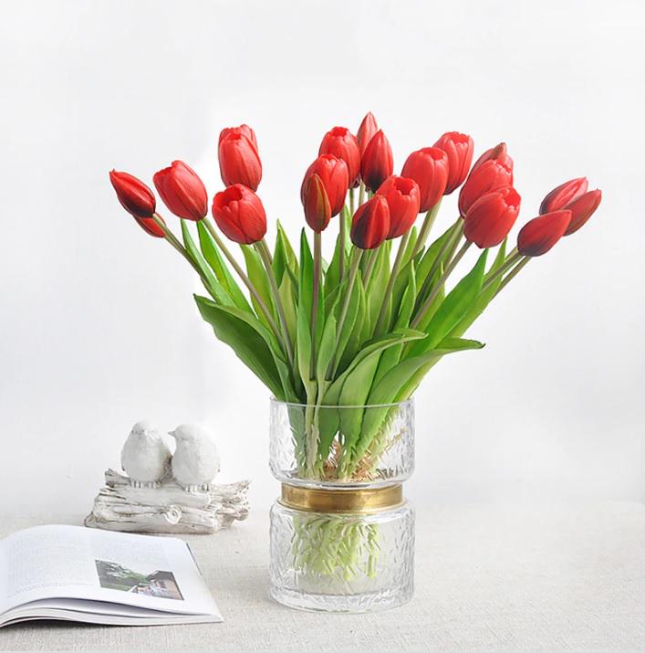 Тюльпан букет Indigo Lux 3 голови 2 бутони 40 см Червоний (778-3) - фото 5 Тюльпан букет Indigo Lux 3 голови 2 бутони 40 см Червоний (778-3) - фото 5