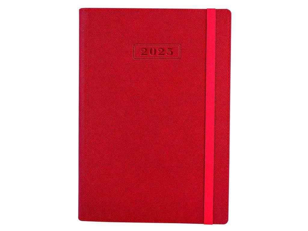 Блокнот Optima А5 CROSS мягкая обложка с резинкой 352 л. Красный (1096158)