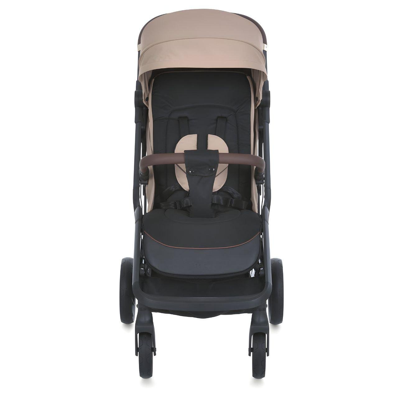 Прогулочная коляска-книга El Camino ME 1127-G BEYA с 5-точечными ремнями безопасности Beige (24021522) - фото 4