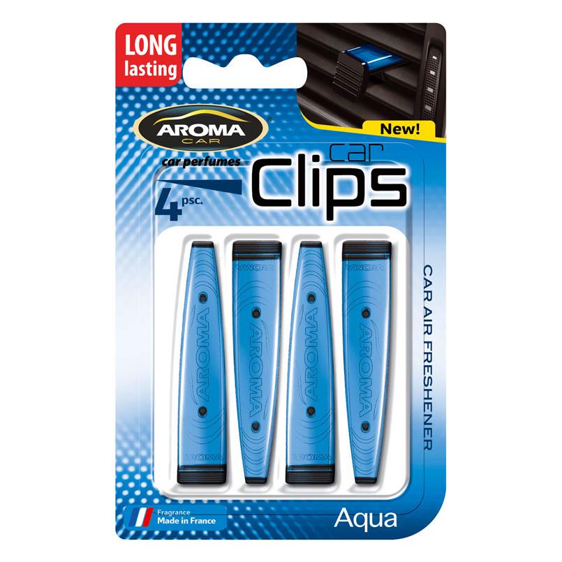 Ароматизатор Aroma Car Clips Aqua, 4x5г (25476-ad972)