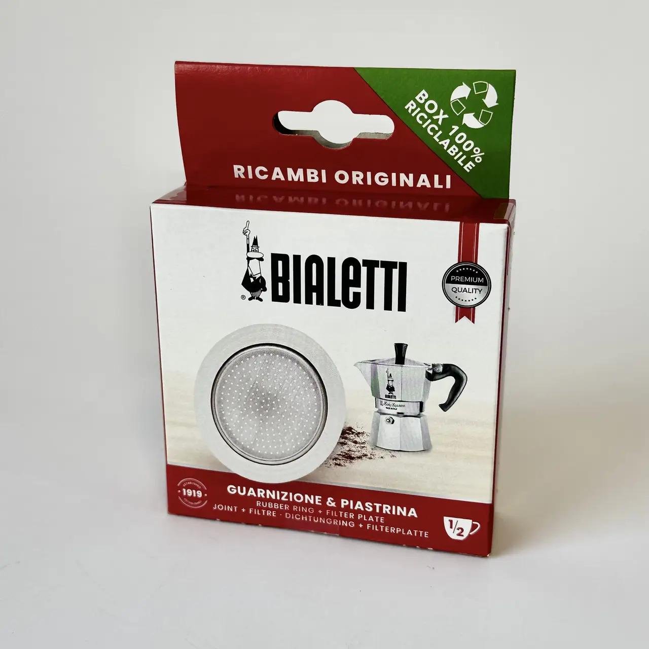 Набор для кофеварок гейзерных Bialetti уплотнитель с ситом (990800030/NP)