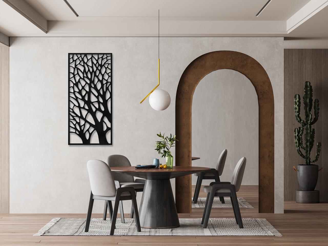 Декоративное панно на стену Upwood Decor Branches 07 70х33,7 см Black (1577620448)