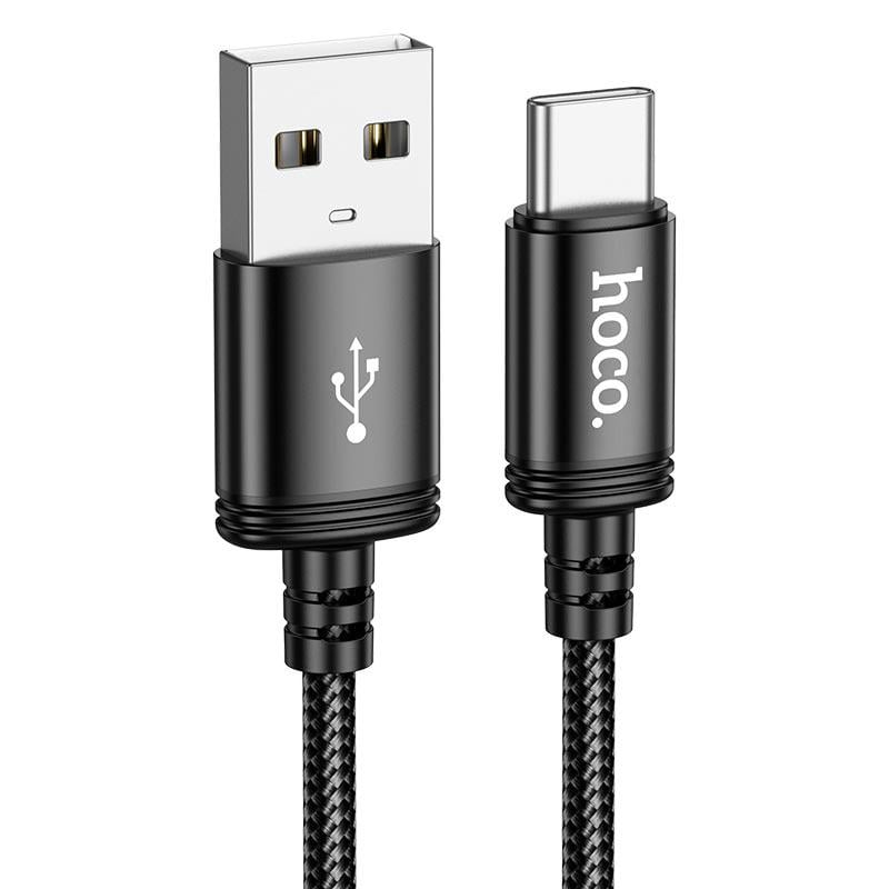 Кабель Hoco X91 Radiance charging USB to Type-C 3 м 3A Black (11315060)