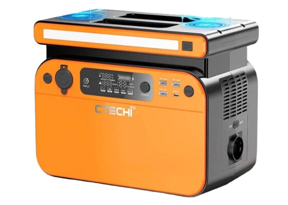 Зарядна станція CTECHi GT500 518Wh 162000 mAh 500W Portable Power Station LiFePO4 Battery 60W Pd Fast Charging Orange (GT500) - фото 1