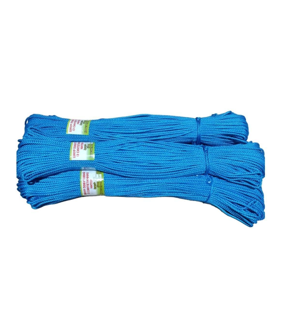 Шнур з наповнювачем із синтетичних ниток 100 м 4 мм Електрик (В-118)