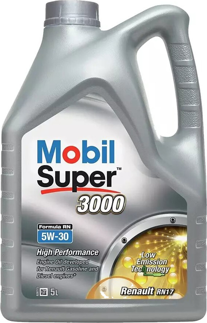 Моторное масло MOBIL SUPER 3000 FORMULA RN 5W-30 5 л