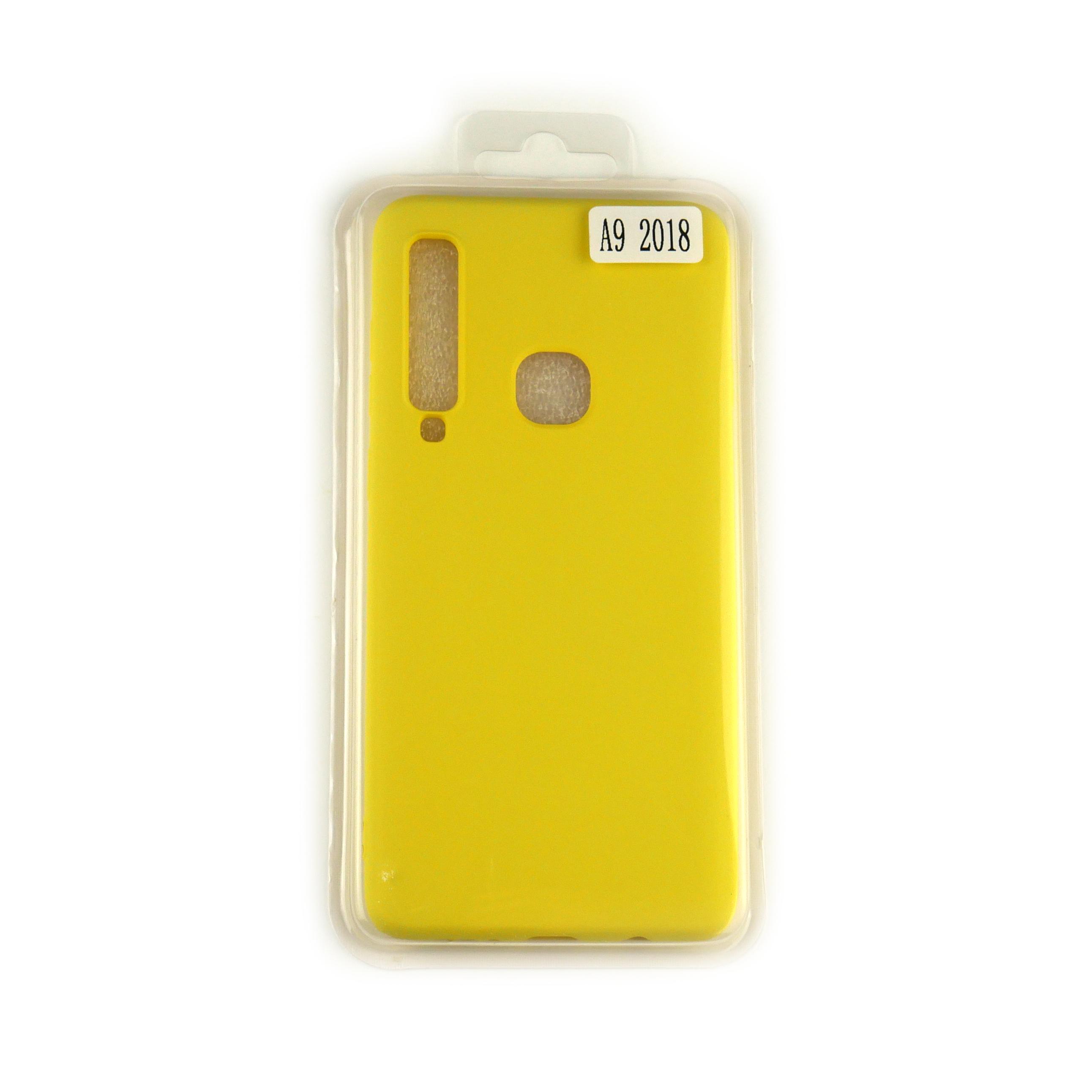Чехол Silicone Case Full Cover Samsung A9 2018 Желтый