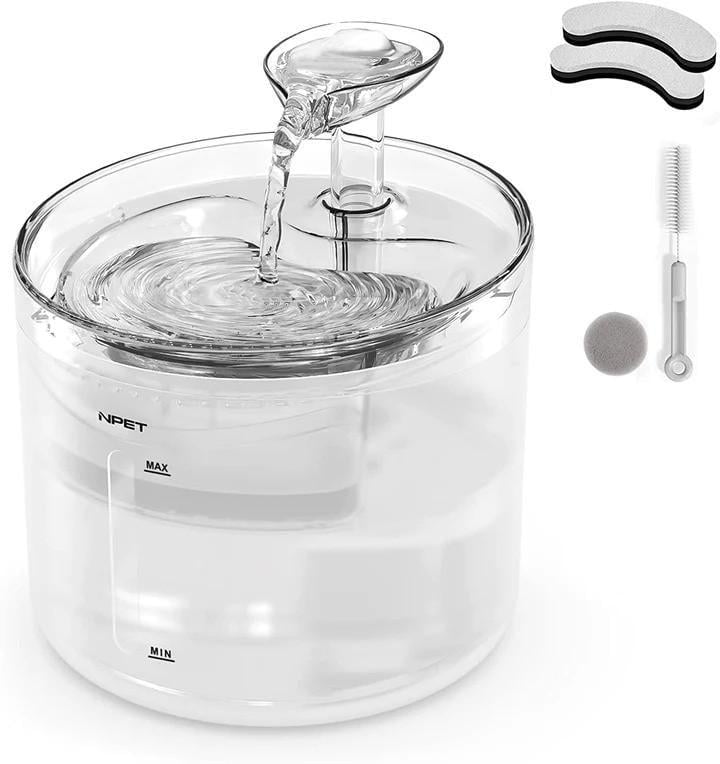 Поилка фонтан для кошек и собак NPET WF100 1,6 л с фильтром (1696783782) - фото 1 Поилка фонтан для кошек и собак NPET WF100 1,6 л с фильтром (1696783782) - фото 1